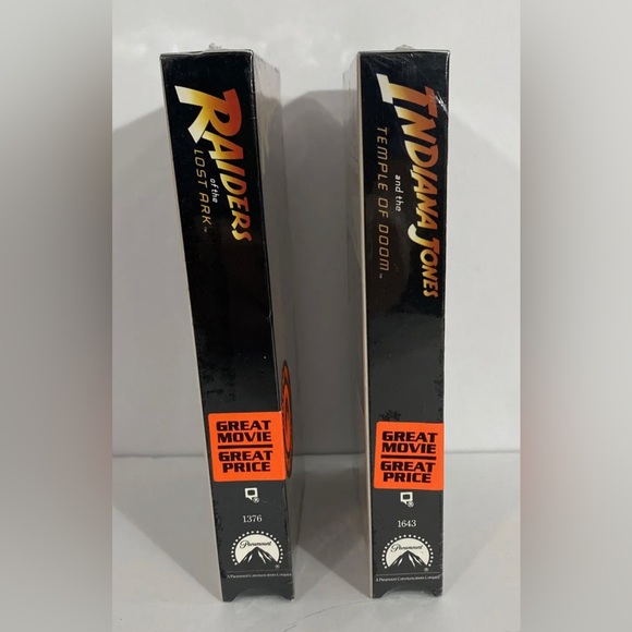 Raiders Of The Lost Ark & Indiana Jones and the Temple of Doom VHS SEALED 1989 - Picture 2 of 10